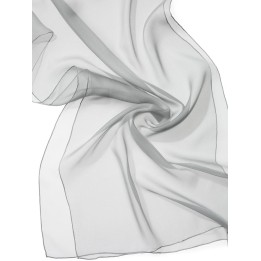 Chal de seda chiffon - gris