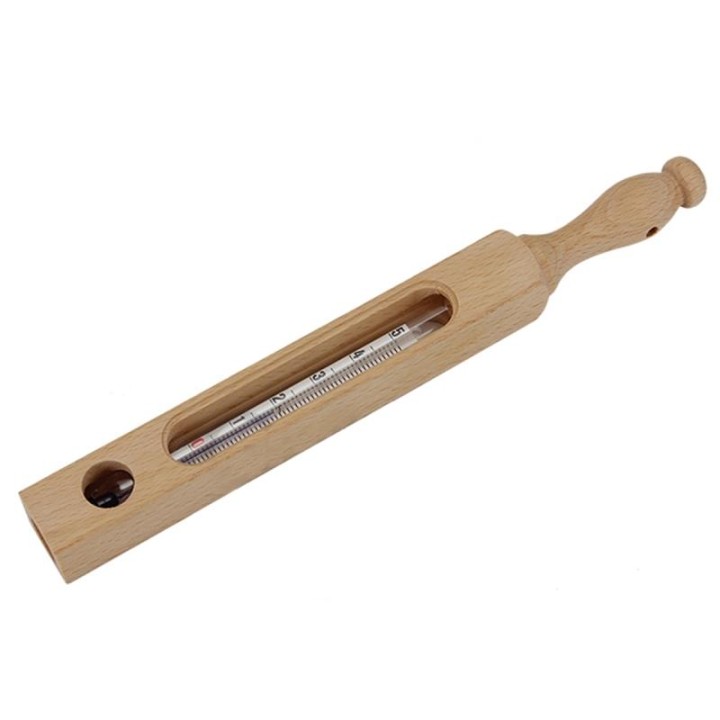 Termómetro de madera