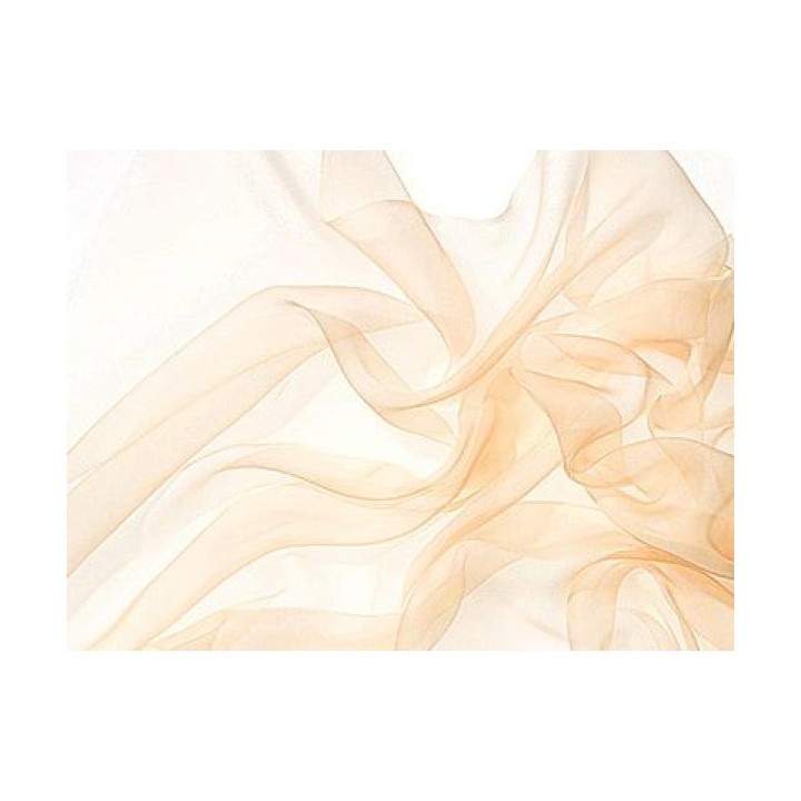 Chal de seda chiffon - color arena