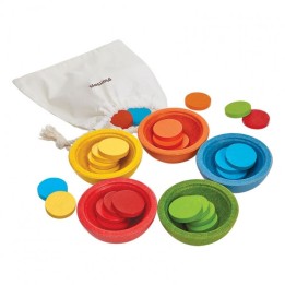 Tazas ordena y cuenta Plantoys