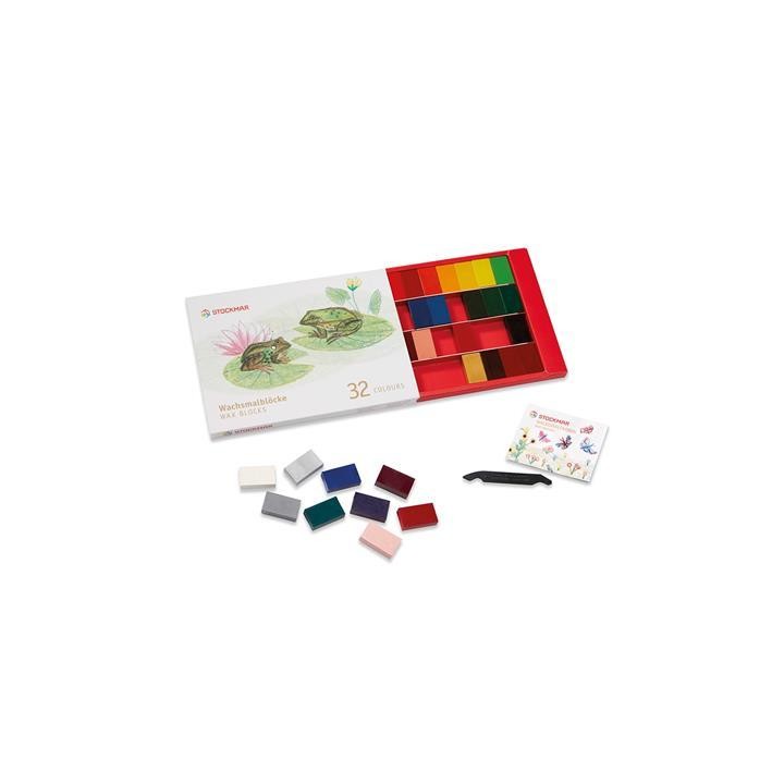Bloques de cera 32 colores Stockmar