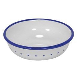 Cuenco esmaltado blanco
