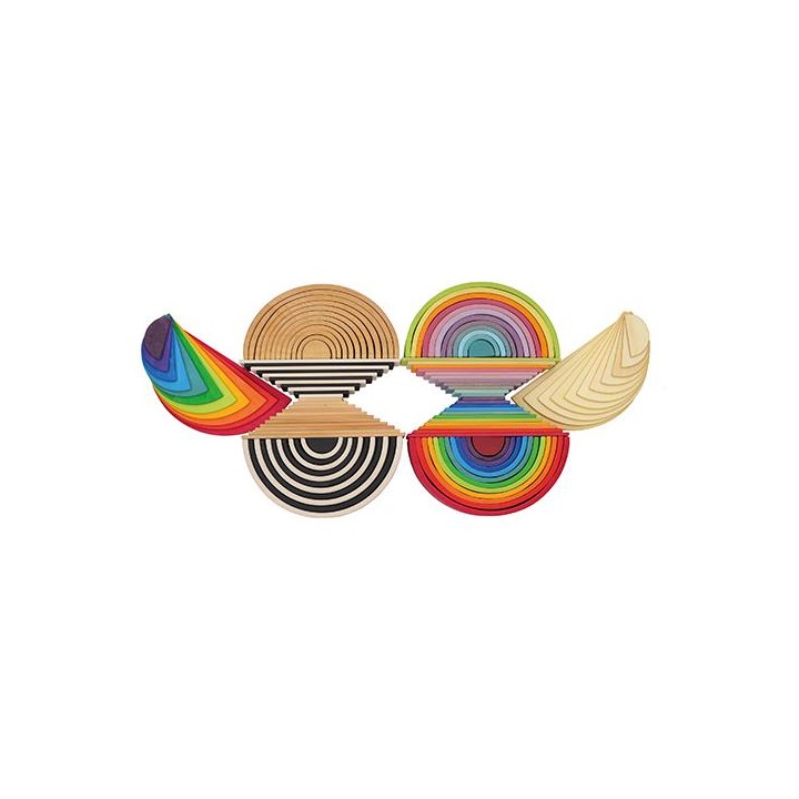Tablones pastel para Arco Iris Waldorf Grimms
