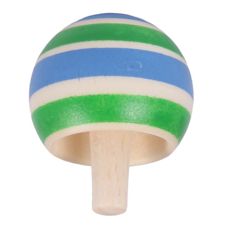 Peonza volteadora de madera