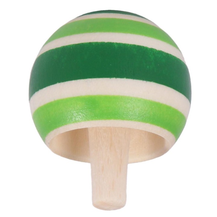Peonza volteadora de madera