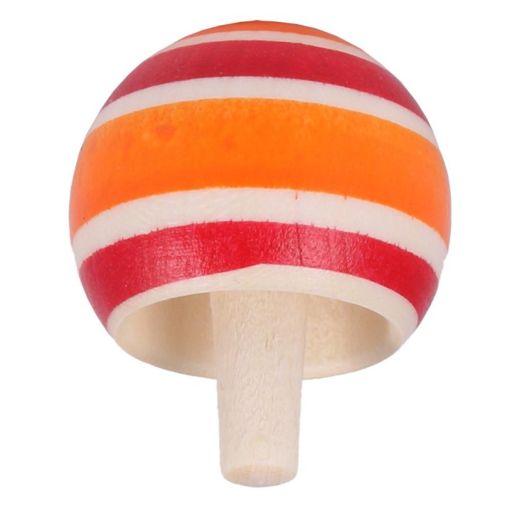 Peonza volteadora de madera