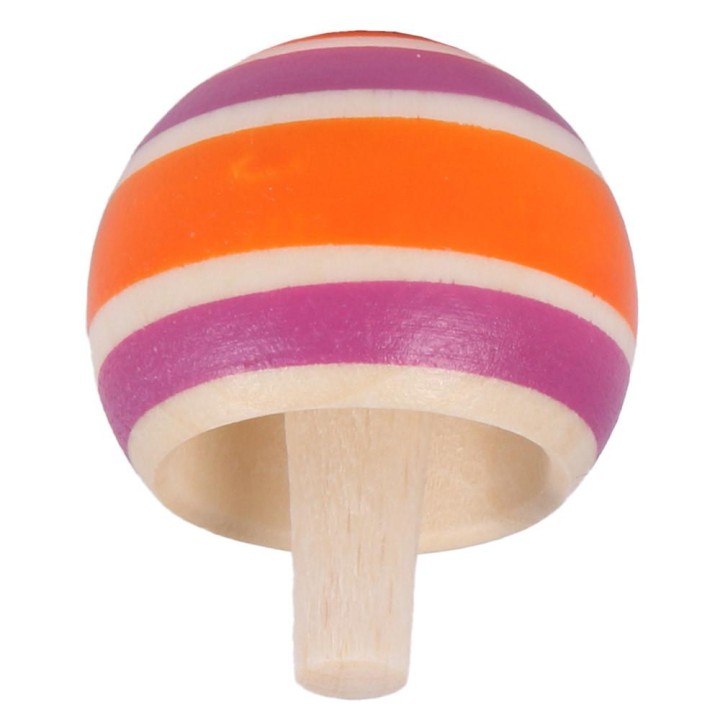 Peonza volteadora de madera