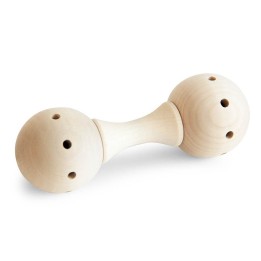 Sonajero de madera natural