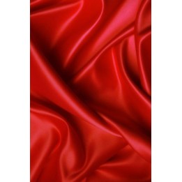 Seda natural pongé 8 - rojo amapola
