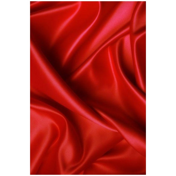 Seda natural pongé 8 - rojo amapola