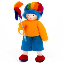 Muñeco niño arco iris