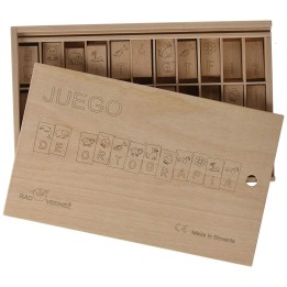 Juego de ortografía de madera