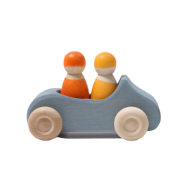 Coche grande azul con 2 pasajeros Grimm's