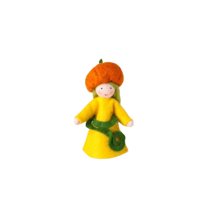 Muñeca flor calabaza
