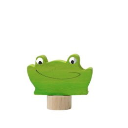 Figura de madera rana