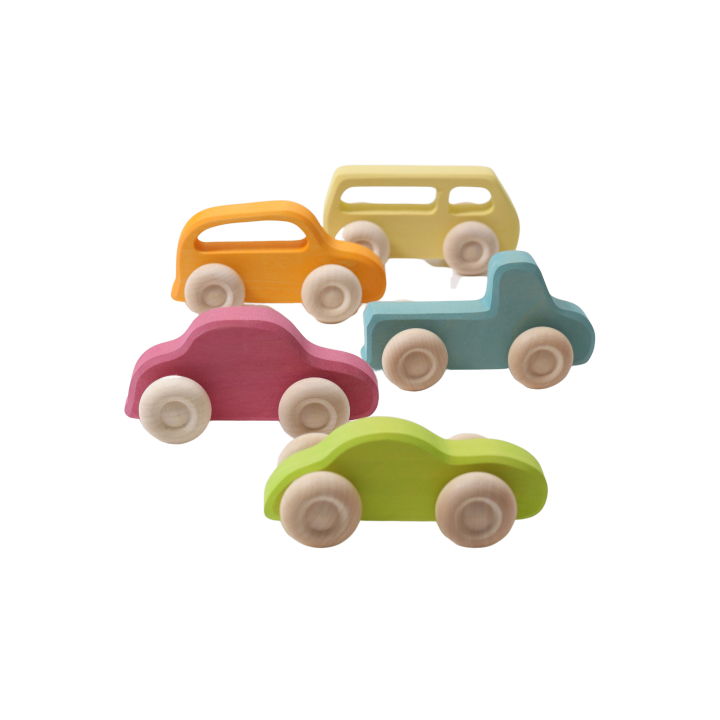 Coche de madera pastel Grimm's