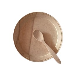 Plato de madera de haya