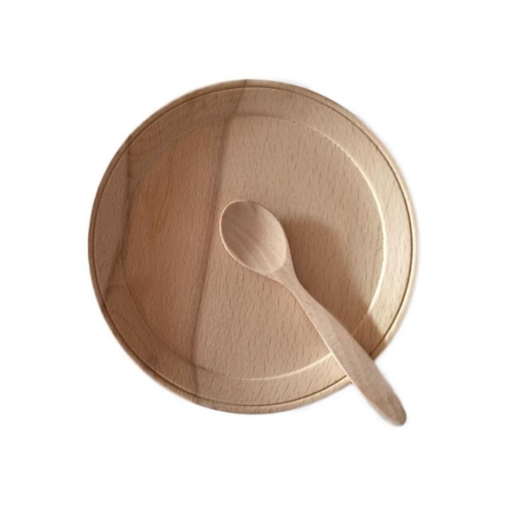 Plato de madera de haya