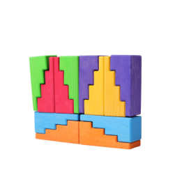 Bloques en escalera arco iris Grimm's