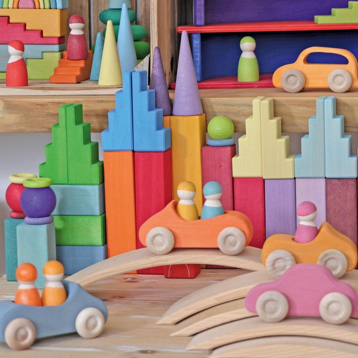 Bloques en escalera pastel Grimm's