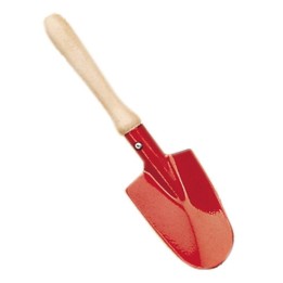Pala de metal grande roja