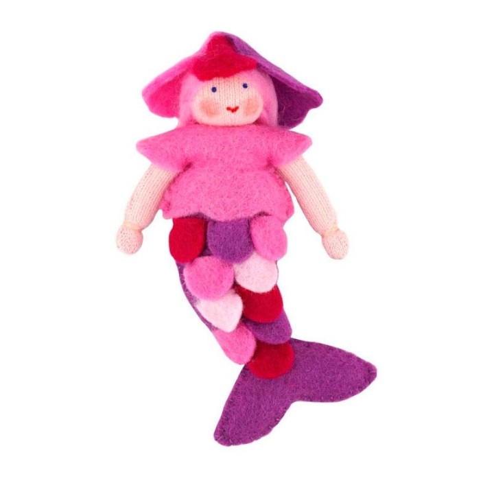 Muñeca Sirena rosa