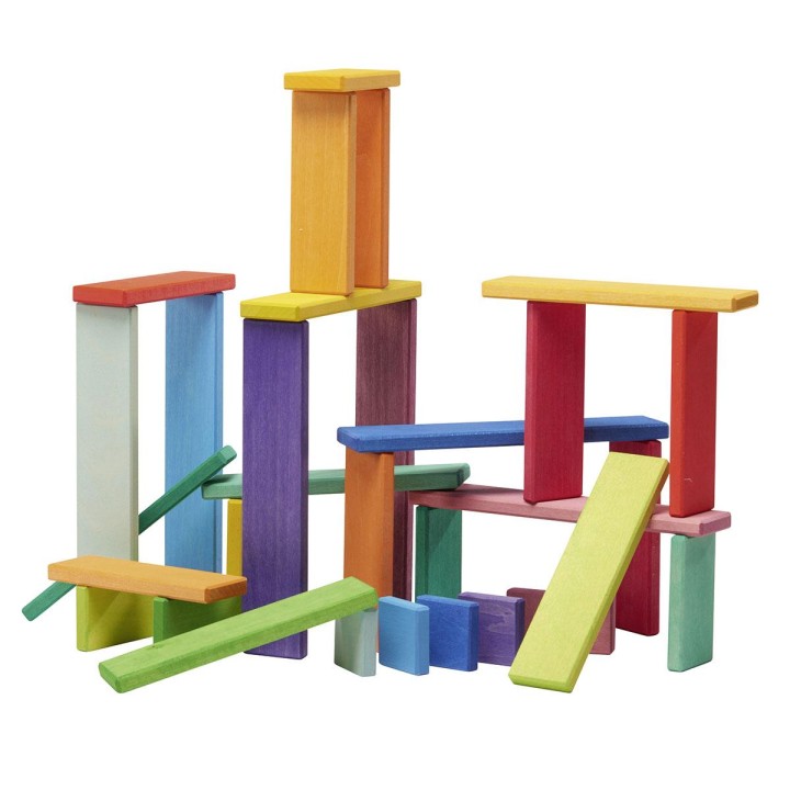 Caja de construcción arco iris