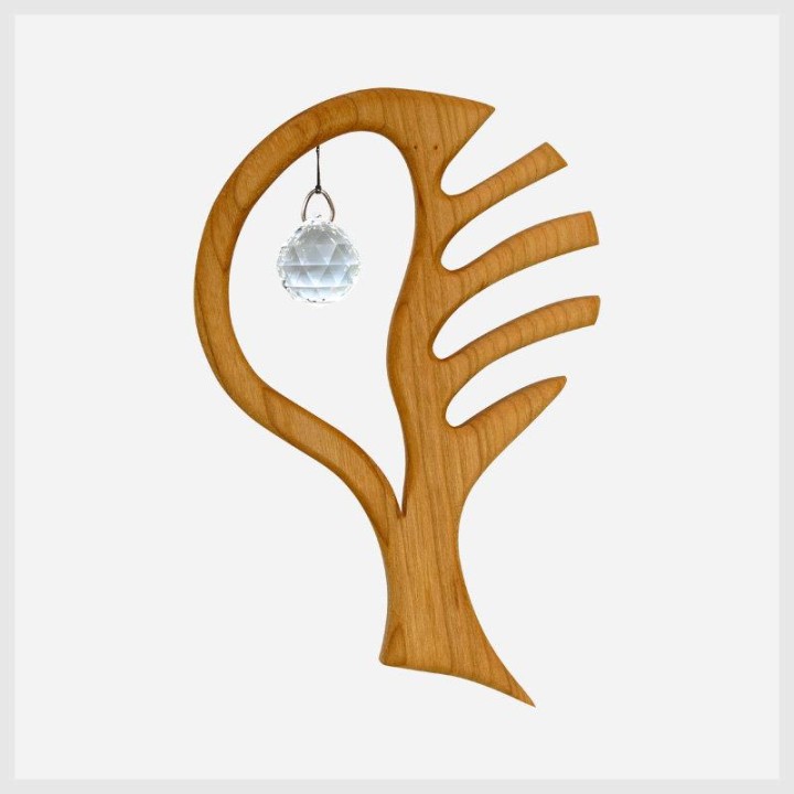 Móvil de madera árbol de la vida