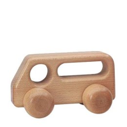 Autobús de madera natural