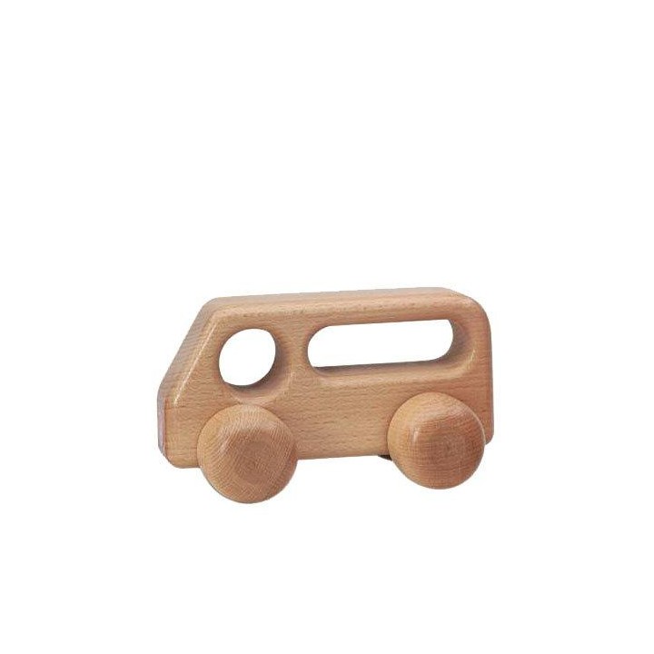 Autobús de madera natural