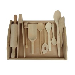 Accesorios de cocina de madera natural  Martin