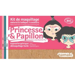 Kit de maquillaje infantil bio Princesa y Mariposa