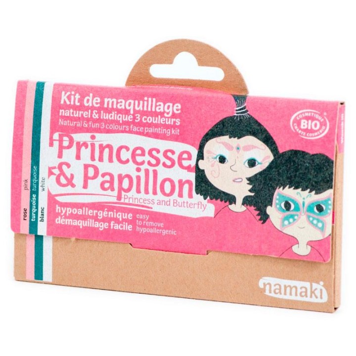 Kit de maquillaje infantil bio Princesa y Mariposa