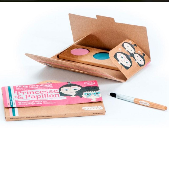 Kit de maquillaje infantil bio Princesa y Mariposa