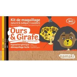 Kit de maquillaje infantil bio Oso y Jirafa