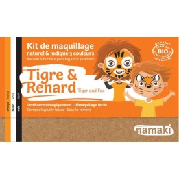 Kit de maquillaje infantil bio Tigre y Zorro