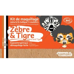 Kit de maquillaje infantil bio Zebra y Tigre