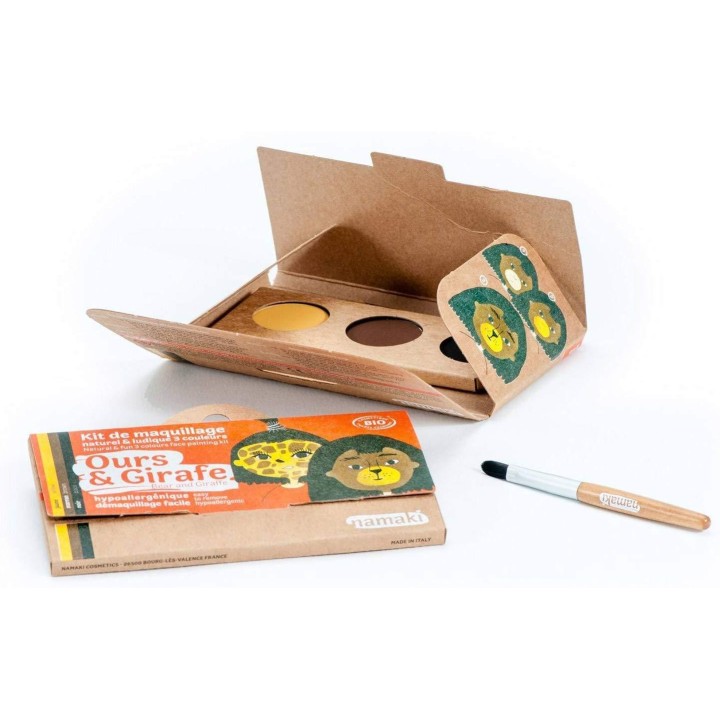 Kit de maquillaje infantil bio Oso y Jirafa