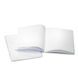 Cuaderno vertical blanco