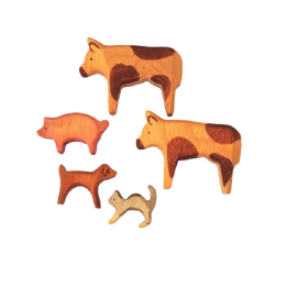 Conjunto de granja de madera