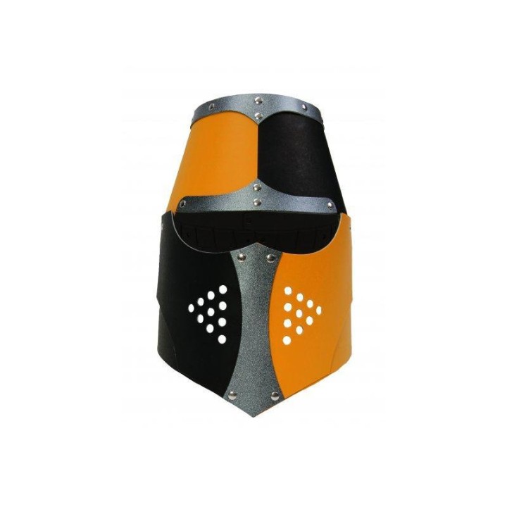Casco normando rojo