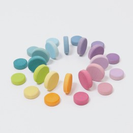 Monedas de madera pastel Grimm's