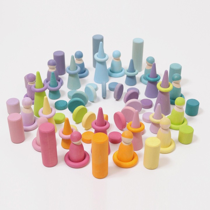 Monedas de madera pastel Grimm's