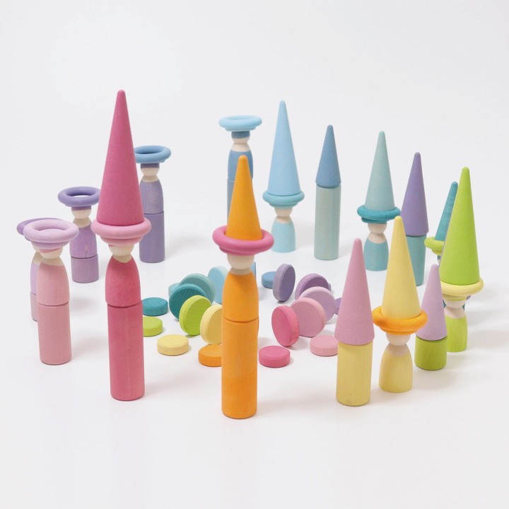 Monedas de madera pastel Grimm's