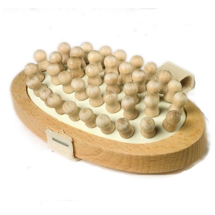 Cepillo anticelulitico de madera de haya