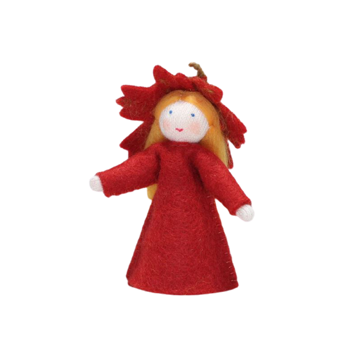Muñeca flor hoja