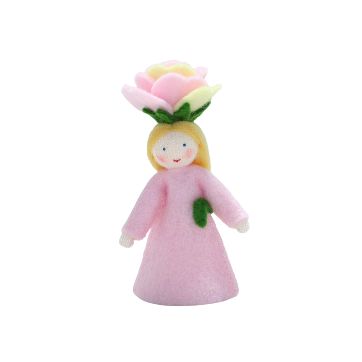 Muñeca flor rosa
