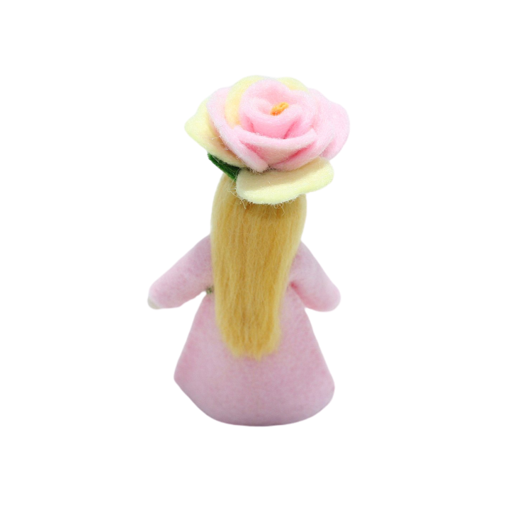 Muñeca flor rosa