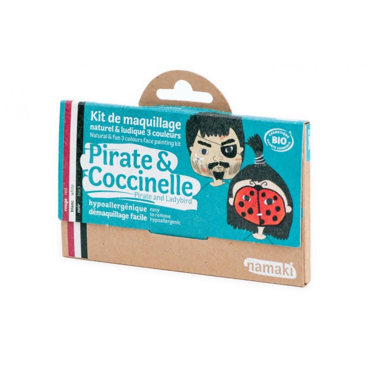 Kit de maquillaje infantil Pirata y mariquita