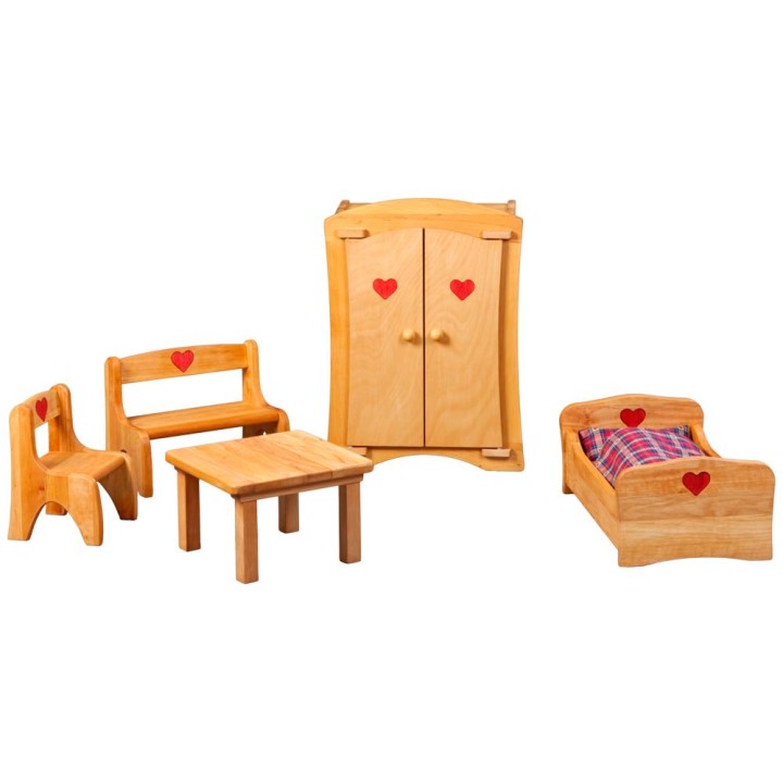 Mesa de madera para muñecas